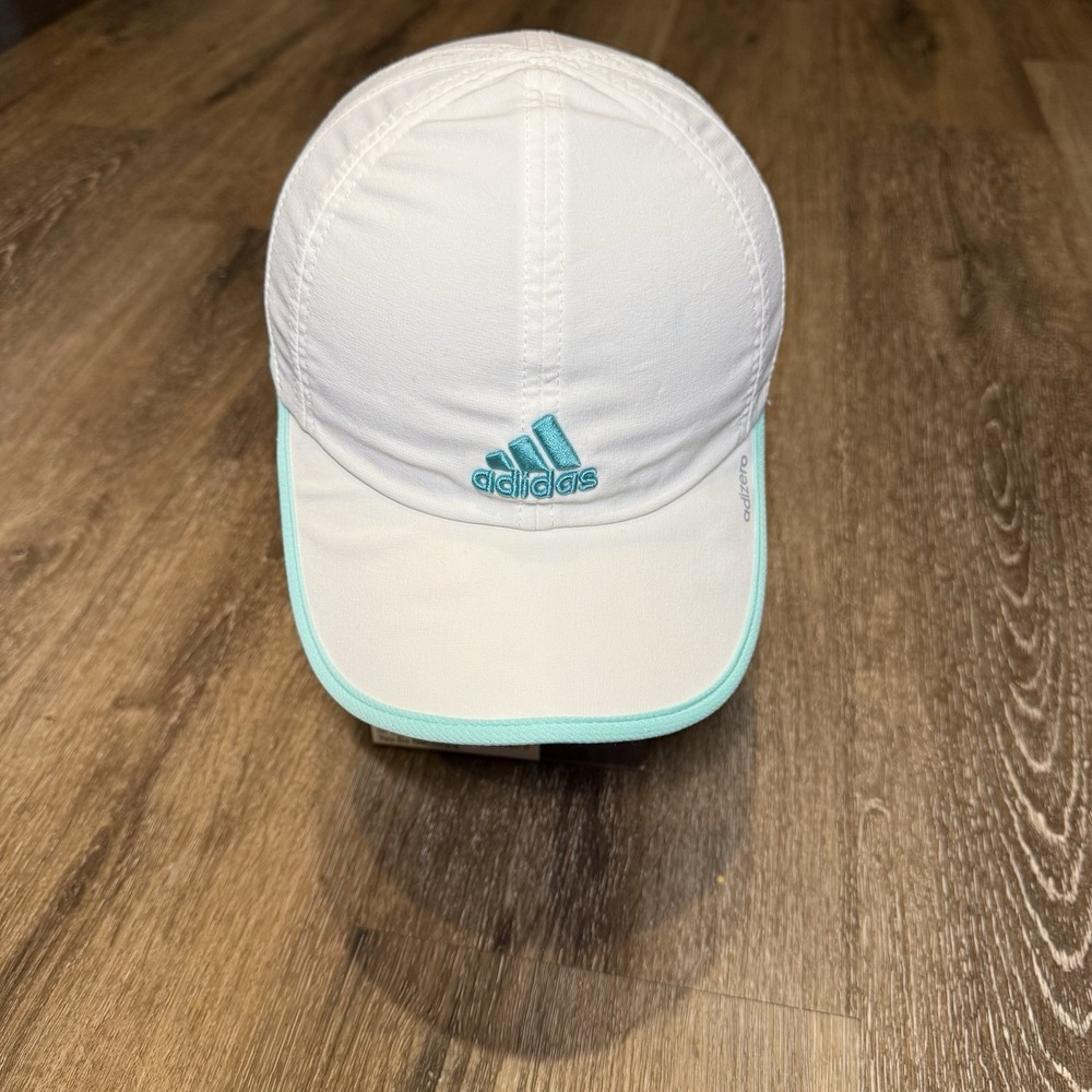 Adidas Hat Womens‎ Cap White Teal Mint Tiffany Tennis Pickleall Golf Adjustable
